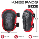 Safe Handler Professional Knee Pads with Ergonomic Gel Cushion and Foam Padding, Adjustable Hook & Loop Buckle Straps for Work, Construction, Flooring, Gardening, Carpentry, Roofing, Cleaning & More