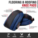 Safe Handler Flooring & Roofing Knee Pads for Men and Women with Soft EVA Foam Padding and Adjustable Velcro Straps, Lightweight Knee Protection