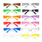 Crystal Clear Lens Color Temple Safety Glasses, Anti-scratch coating