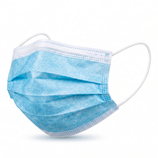 3- Layer Blue Disposable Elastic Ear Loop Non-Woven Face Mask