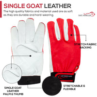 Bison Life Eco-Friendly Assembly Gloves with Secure Loop Closure and Fitted Wrist Design