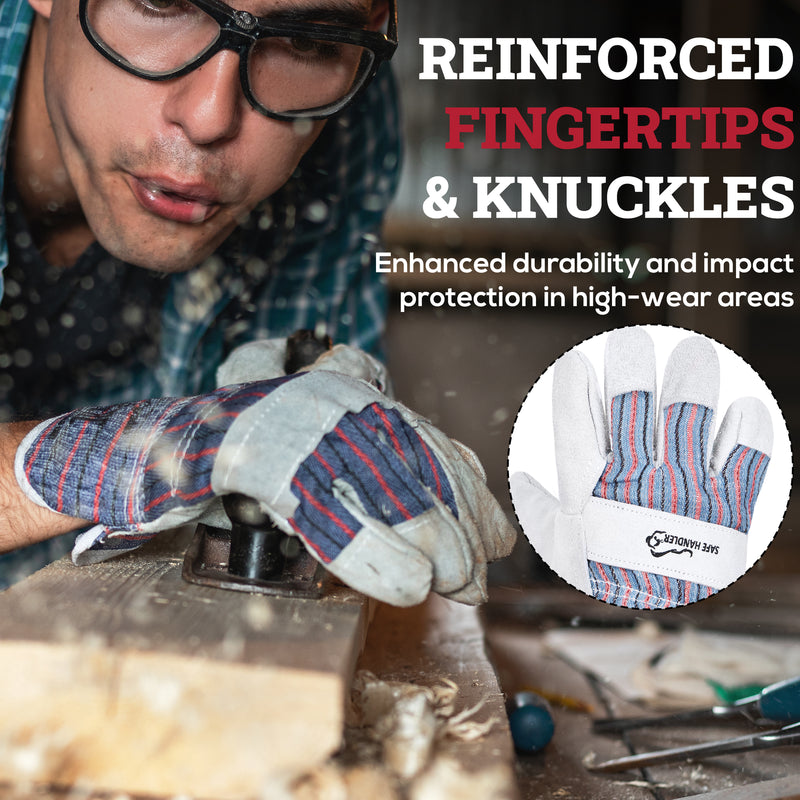 Bison Life General-Purpose Leather Work Gloves – Tough, Heavy-Duty Build for Everyday Use