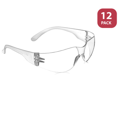 Hyline Clear Lens Safety Glasses, Protective Work Eyewear, ANSI Z87.1