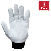 Bison Life Wing Thumb Work Gloves, Goat Leather Reinforced Finger Assembly, Hook & Loop