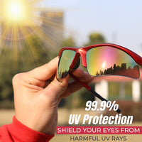 Bison Life Sport MTX  Anti-Fog Safety Glasses, Wraparound Outdoor Sports Eyewear, ANSI Z87.1