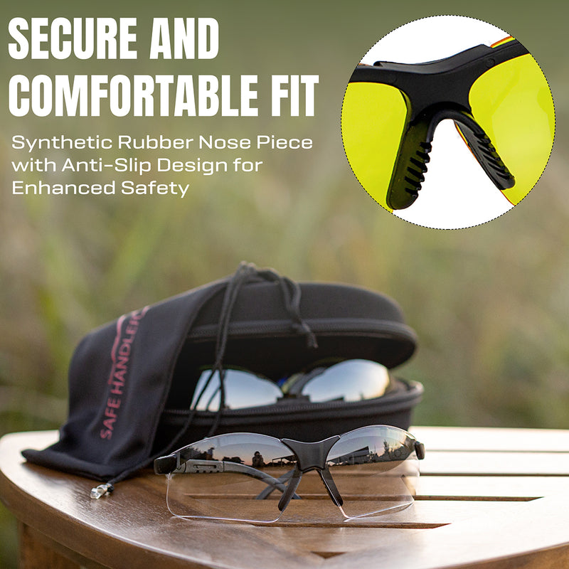 Bison Life Valkyrie Shooting Safety Glasses Kit with 5 Interchangeable Lenses, ANSI Z87.1, 1 Pack