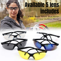 Bison Life Valkyrie Shooting Safety Glasses Kit with 5 Interchangeable Lenses, ANSI Z87.1, 1 Pack