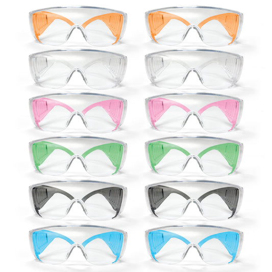 Bison Life Diamont Kids Clear Lens Vented Over-The-Glasses Protective Eyewear, ANSI Z87.1