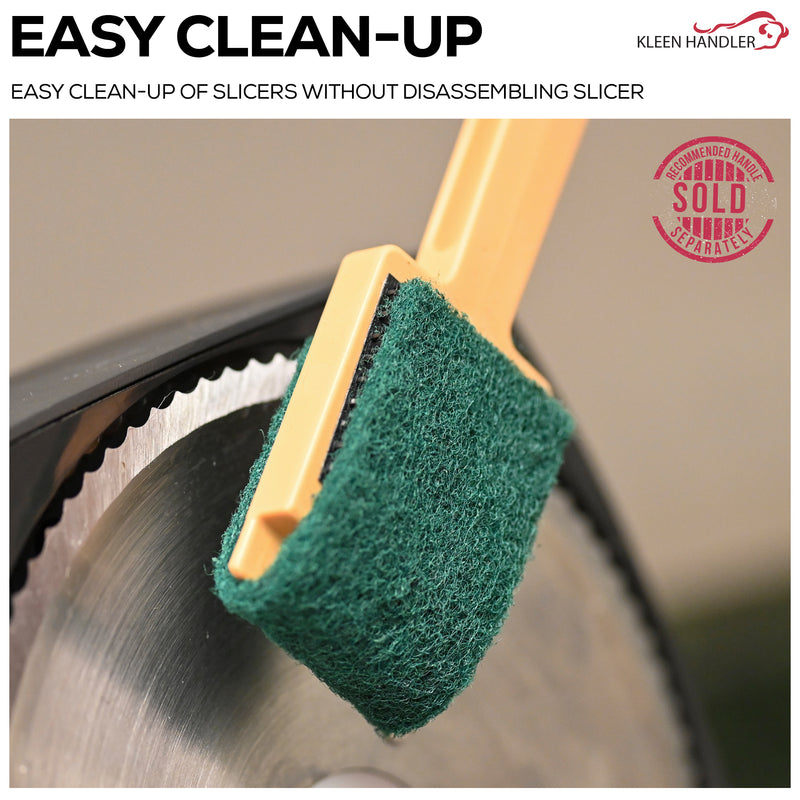 Bison Life EZ Scrub Slicer Cleaning Tool with 4 Replacement Pads, Blade & Deli Cleaner