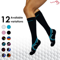 Bison Life Spec X Sports Compression Socks for Women – Breathable Knee High Support Socks