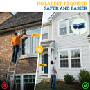 long pole glass cleaner squeegee for hard to reach windows