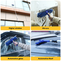 Bison Life 2-in-1 Window Squeegee & Glass Cleaner Combo – 12" Sleeves, 14" Blade, Comm/Residential