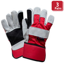 Supreme Rigger Gloves With Wide Safety Cuff, Split Grade - Bison Life