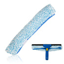 Professional 14” Microfiber replacement sleeves for window washing squeegee cleaning tool, Blue