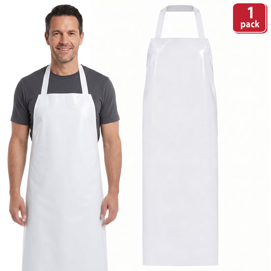 Bison Life 11.8 Mil TPU Bib Apron – Heavy Duty Waterproof, Oil Resistant Work Apron