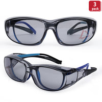 Bison Life PrimeX Color Lens Black Temple Safety Glasses, ANSI Z87.1