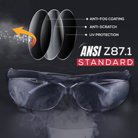 Bison Life PrimeX Color Lens Black Temple Safety Glasses, ANSI Z87.1