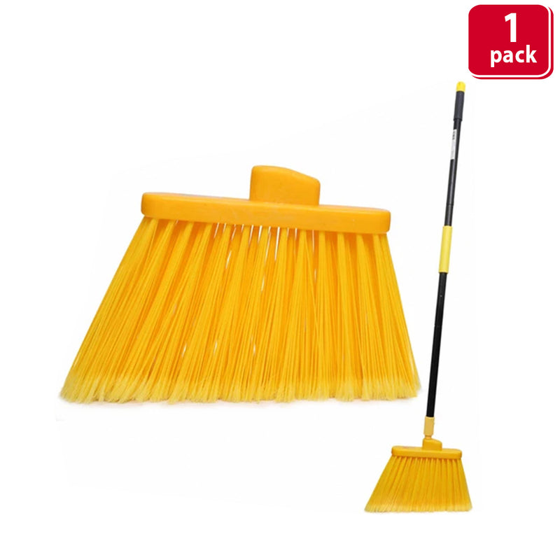 Bison Life Angle Broom Head with 61-Inch Extendable Handle