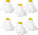 Kleen Handler Hydrophobic Mop Head Replacement, 6 Pack, Industrial Mop for Oils and Spills