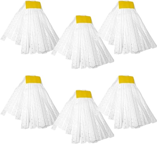 Kleen Handler Hydrophobic Mop Head Replacement, 6 Pack, Industrial Mop for Oils and Spills