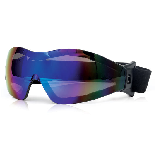 Bison Life Mirage Safety Goggles with Black Adjustable Headband & UV Protection ,ANSI Z87.1