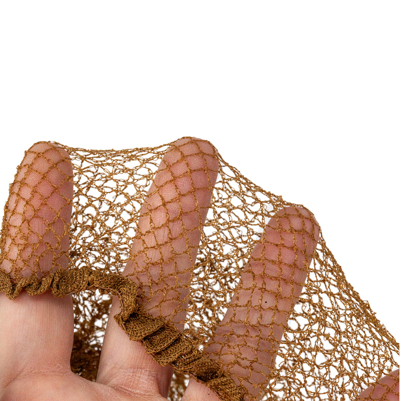Bison Life Arya Net Elastic Edge Hair Nets – Black Invisible Nylon Mesh for Adults & Youth