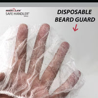 Bison Life 18" Disposable Beard Net – Breathable Polypropylene Cover for Food Service & Industry