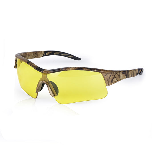 Bison Life CamoJax Outdoor Safety Glasses with Wind-Resistant Eye Protection, ANSI Z87.1