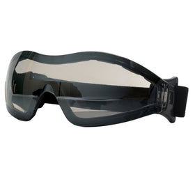 Bison Life Mirage Safety Goggles with Black Adjustable Headband & UV Protection ,ANSI Z87.1