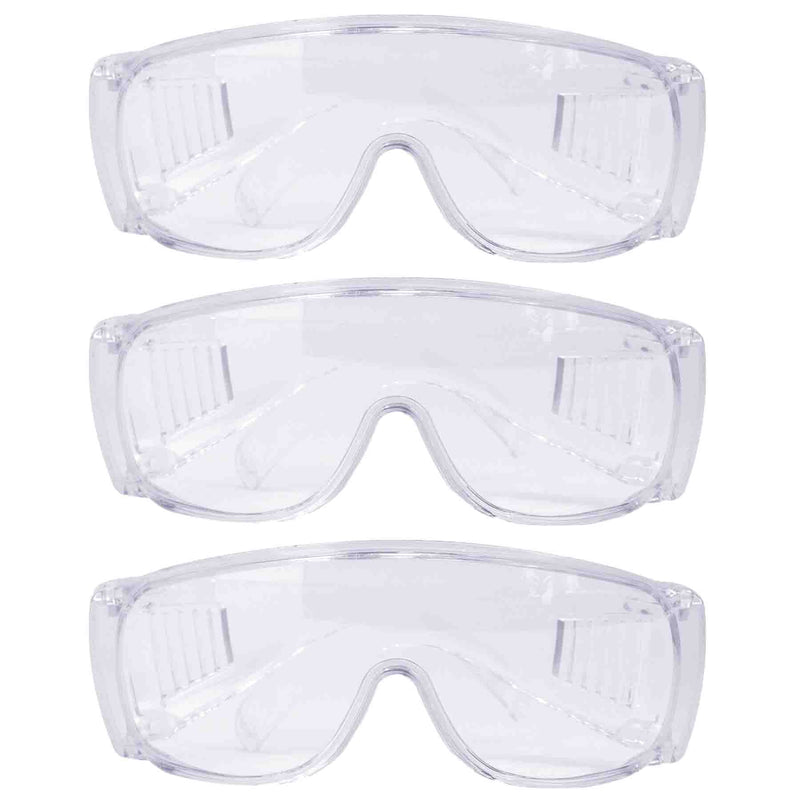 Diamont Vented Over Clear Safety Glasses, ANSI Z87.1, Anti-Scratch