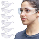 Diamont Vented Over Clear Safety Glasses, ANSI Z87.1, Anti-Scratch