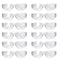 Crystal Full Color Polycarbonate Lens Safety Glasses, Anti-Scratch