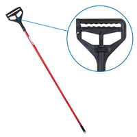 Bison Life 63-Inch Quick Change Mop Handle – High Impact Plastic Head, Commercial & Industrial Use