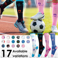 Bison Life Compression Socks for Men & Women – Breathable Anti-Fatigue Knee High Support
