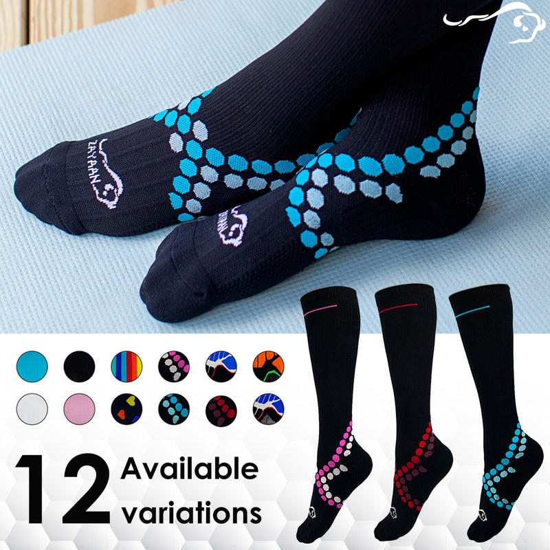 Bison Life Spec X Sports Compression Socks for Women – Breathable Knee High Support Socks