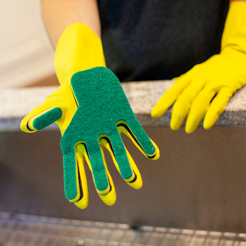 Bison Life Kleen Mitt Refill - Medium Grade Green Scouring Pads for Left-Hand Cleaning Mitt