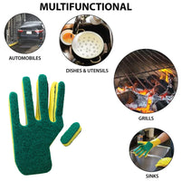 Bison Life Kleen Mitt Refill - Medium Grade Green Scouring Pads for Left-Hand Cleaning Mitt