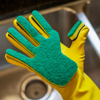 Bison Life Kleen Mitt Refill - Medium Grade Green Scouring Pads for Left-Hand Cleaning Mitt