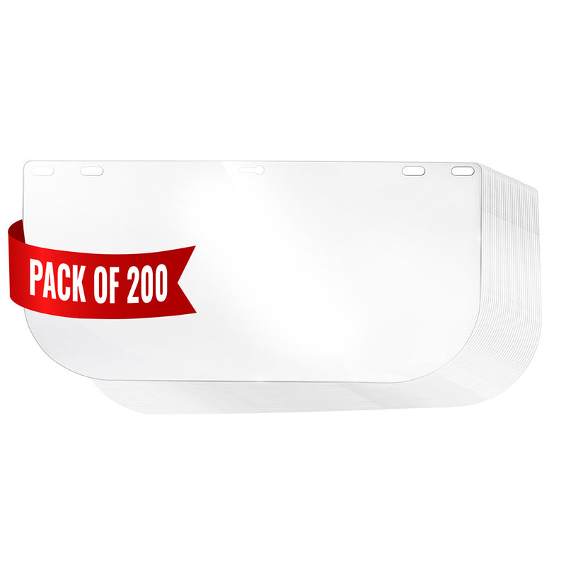 Replacement Clear Face Shields, Polycarbonate Visor for Safety Headgear