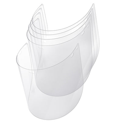 Polycabonate clear face shield replacement visor for Safety Headgear