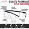 Duarte Premium Over Clear Safety Glasses, ANSI Z87.1, Anti Fog & Scratch