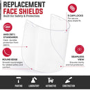 Replacement Clear Face Shields, Polycarbonate Visor for Safety Headgear