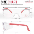 Boxer Clear Lens Color Temple Safety Glasses, Anti Scratch-Fog Lens