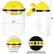 Hard Visor Reusable Face Shield, Single Crown Headgear