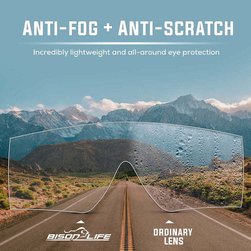 Boxer Clear Lens Color Temple Safety Glasses, Anti Scratch-Fog Lens
