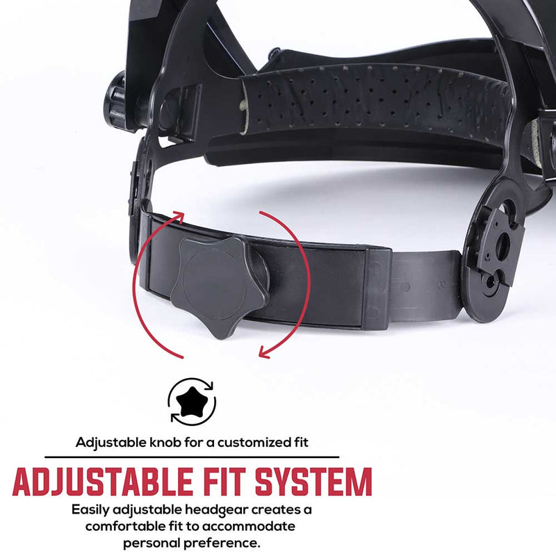 Full Face Protector Face Shield, Reusable, Secure Protection, Black