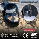 Full Face Protector Face Shield, Reusable, Secure Protection, Black