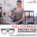 Duarte Premium Over Clear Safety Glasses, ANSI Z87.1, Anti Fog & Scratch