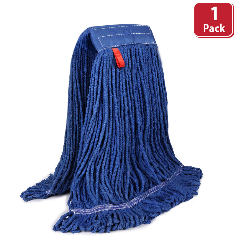 Bison Life Dark Blue Blended Loop End Heavy Duty Mop Head Replacement