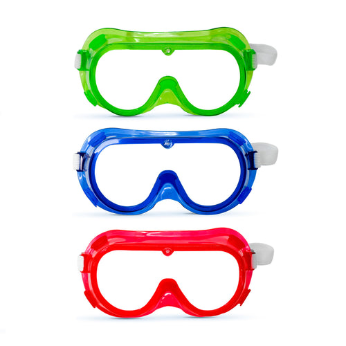 Bison Life Spectra Kids Vented Over-The-Glasses Safety Goggles with Adjustable Strap, ANSI Z87.1